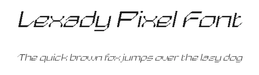 Lexady Pixel Font by craftsupplyco — Display Font