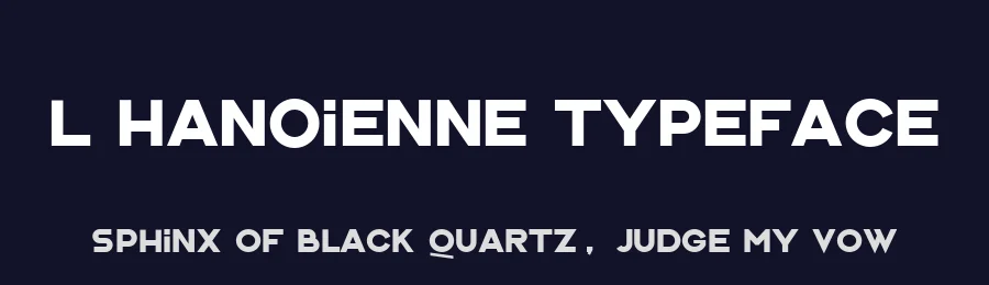 L’Hanoienne Typeface by Manh Nguyen — Sans Serif Font — thumbnail 2