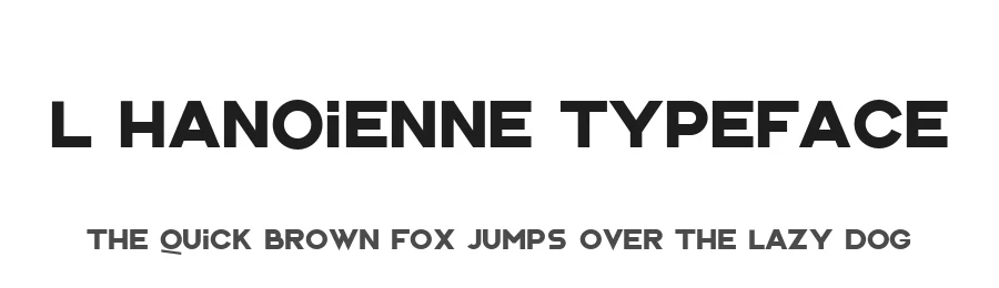 LβHanoienne Typeface by Manh Nguyen β Sans Serif Font