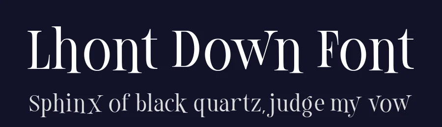 Lhont Down Font by alit design — Serif Font — thumbnail 2