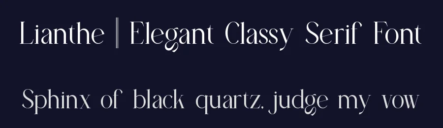 Lianthe || Elegant Classy Serif Font by ErmediaStudio — Display Font — thumbnail 2