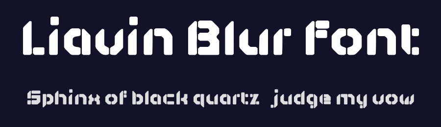 Liavin Blur Font by craftsupplyco — Display Font — thumbnail 2