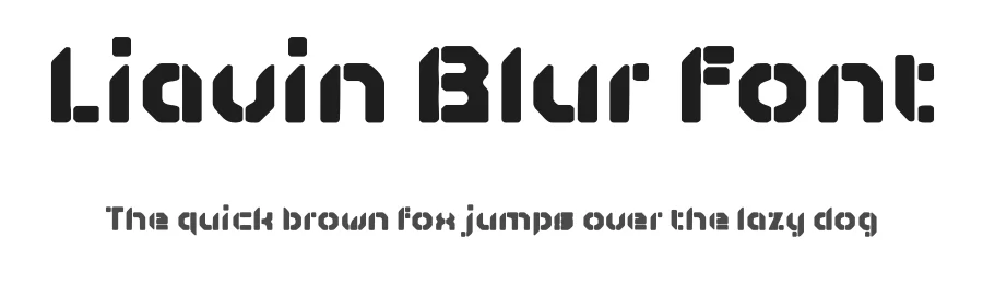 Liavin Blur Font by craftsupplyco — Display Font