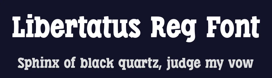 Libertatus Reg Font by defharo — Slab Serif Font — thumbnail 2