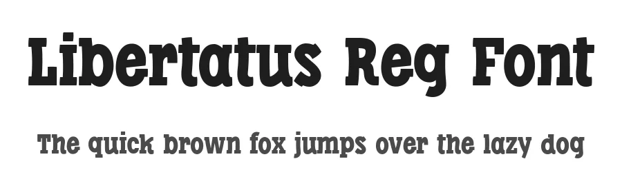 Libertatus Reg Font by defharo — Slab Serif Font