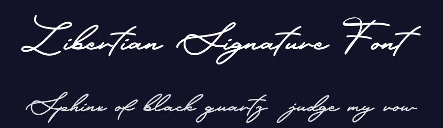 Libertian Signature Font by Anxietype Foundry — Serif Font — thumbnail 2