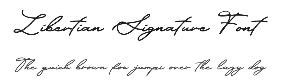 Libertian Signature Font by Anxietype Foundry — Serif Font