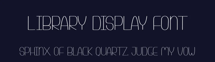 Library Display Font by andikastudio — Display Font — thumbnail 2
