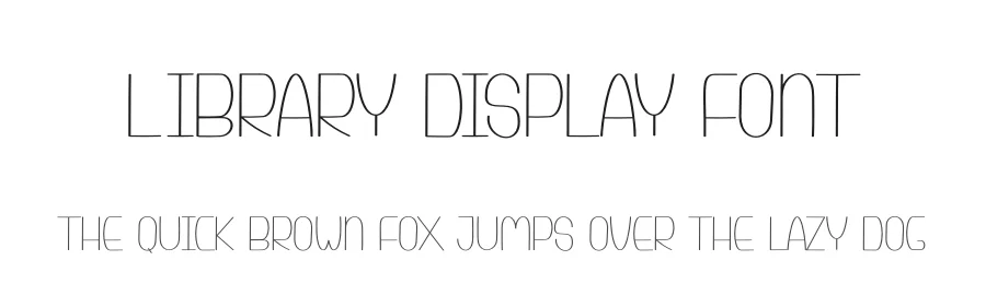 Library Display Font by andikastudio — Display Font