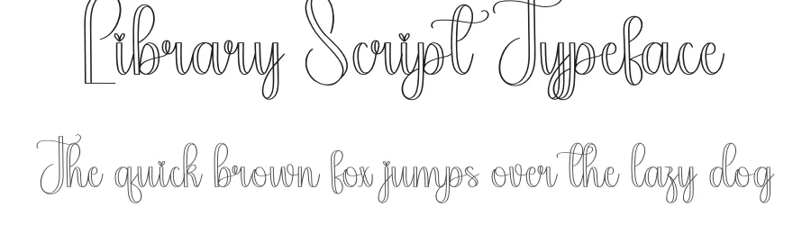 Library Script Typeface by andikastudio — Script Handwritten Font