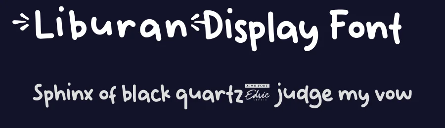 Liburan Display Font by edricstudio — Display Font — thumbnail 2