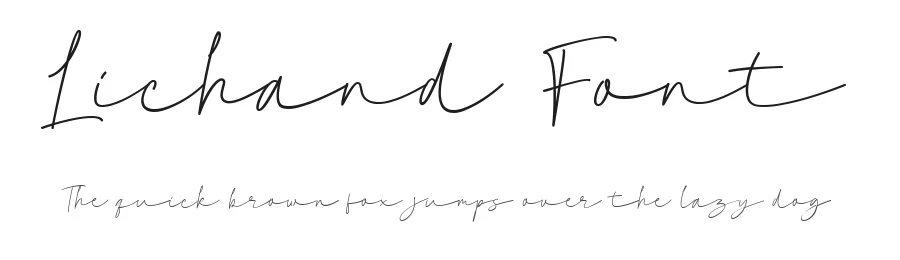 Lichand Font by Typebae β Script Handwritten Font