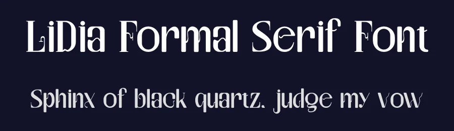 LiDia Formal Serif Font by imamfathoni0 — Serif Font — thumbnail 2