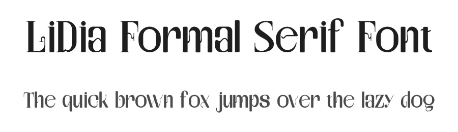 LiDia Formal Serif Font by imamfathoni0 — Serif Font