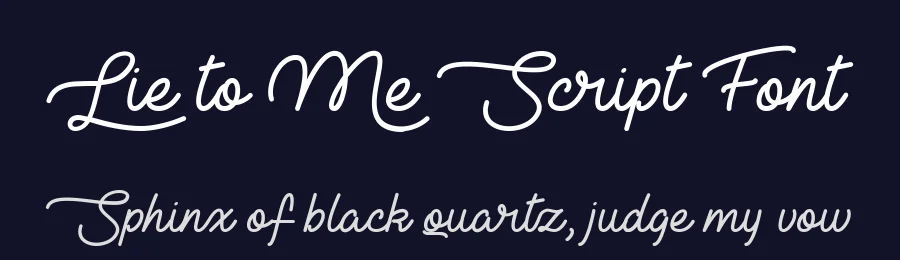 Lie to Me Script Font by Misti's Fonts — Script Handwritten Font — thumbnail 2