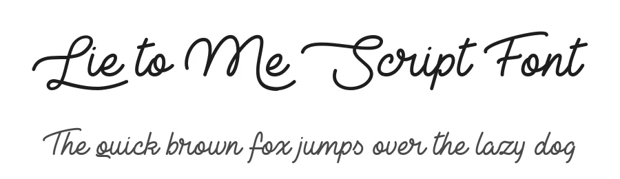 Lie to Me Script Font by Misti's Fonts — Script Handwritten Font