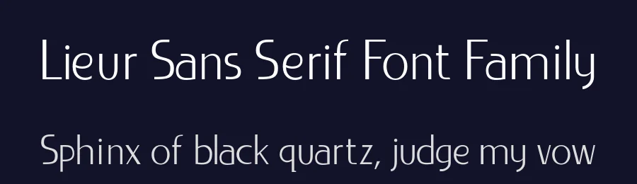 Lieur Sans Serif Font Family by INKsTYPIA — Sans Serif Font — thumbnail 2