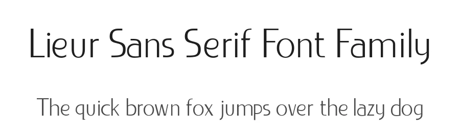 Lieur Sans Serif Font Family by INKsTYPIA β Sans Serif Font