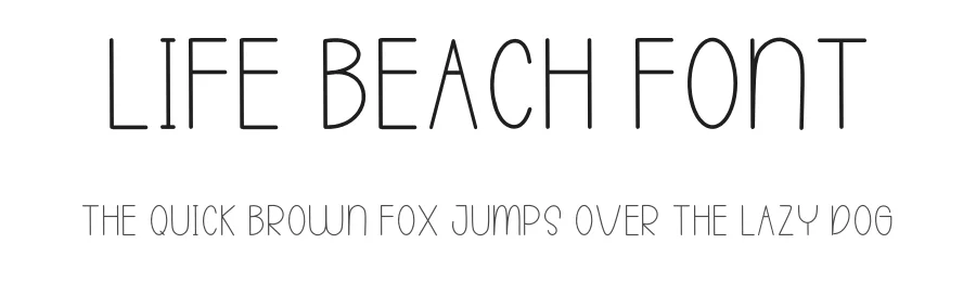 Life Beach Font by inermediaSTUDIO — Display Font