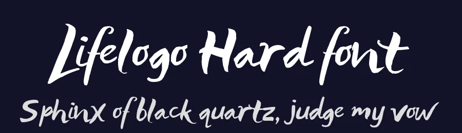 Lifelogo Hard font by 538Fonts — Script Handwritten Font — thumbnail 2