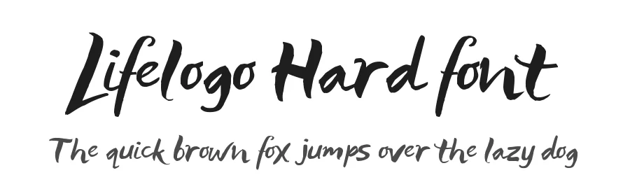 Lifelogo Hard font by 538Fonts — Script Handwritten Font