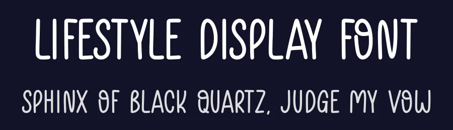 Lifestyle Display Font by Craftedtype — Decorative Font — thumbnail 2