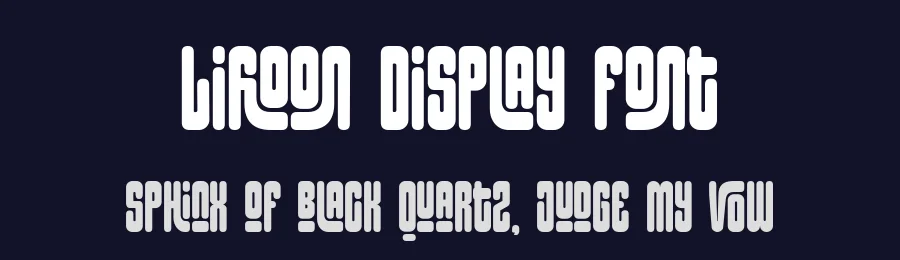 Lifloon Display Font by Linecreative — Display Font — thumbnail 2