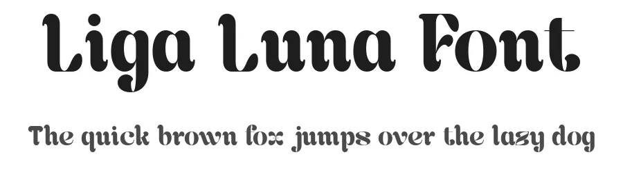 Liga Luna Font by mixjpg — Display Font