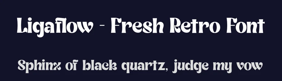 Ligaflow – Fresh Retro Font by roomspace.cl — Display Font — thumbnail 2
