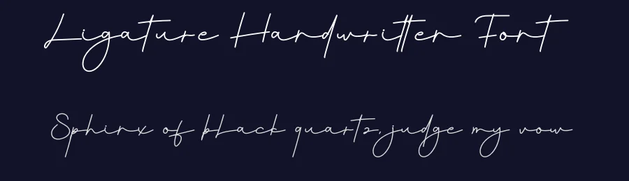 Ligature Handwritten Font by creativeletter — Script Handwritten Font — thumbnail 2