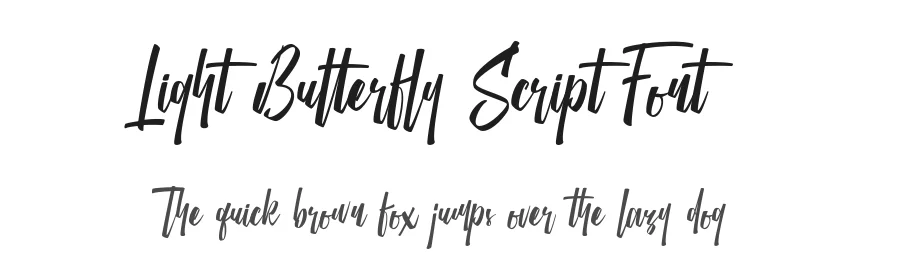 Light Butterfly Script Font by individuel — Script Handwritten Font