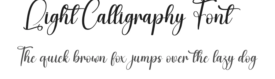 Light Calligraphy Font by creativeletter — Script Handwritten Font