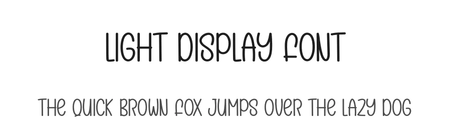 Light Display Font by Wati Studio — Display Font