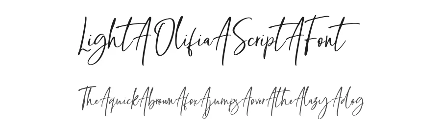 Light Olifia Script Font by sizimon — Script Handwritten Font