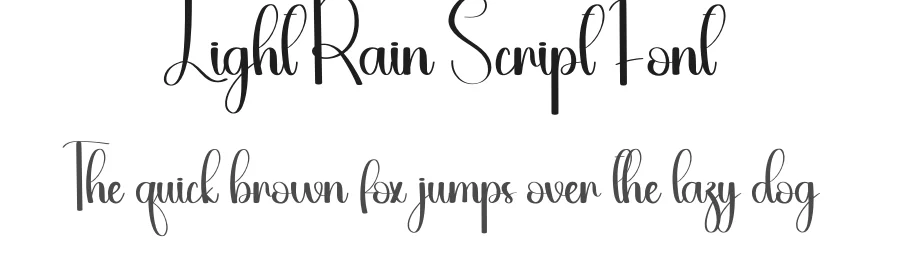 Light Rain Script Font by andikastudio — Script Handwritten Font