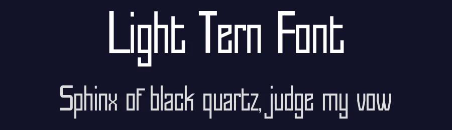 Light Tern Font by Rachmad bagus f — Decorative Font — thumbnail 2