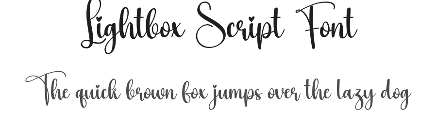Lightbox Script Font by creativeletter — Script Handwritten Font