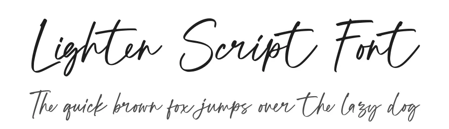 Lighten Script Font by Alpaprana — Script Handwritten Font
