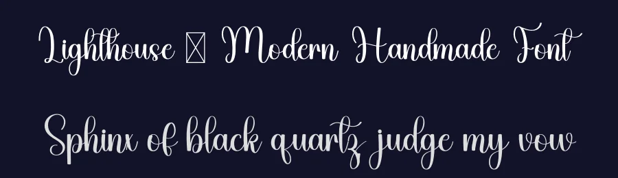 Lighthouse – Modern Handmade Font by freshtypeink — Script Handwritten Font — thumbnail 2