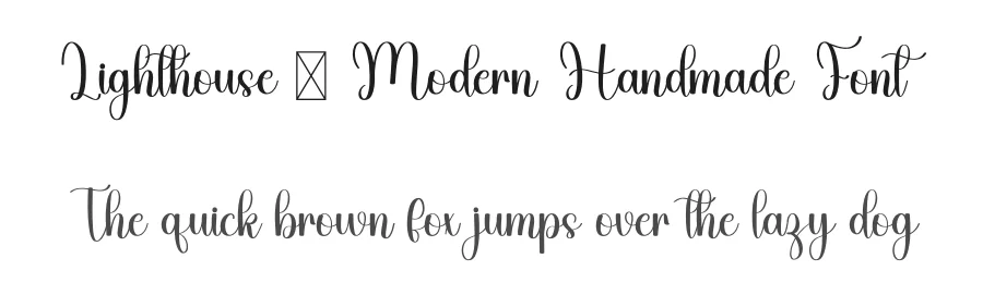 Lighthouse – Modern Handmade Font by freshtypeink — Script Handwritten Font