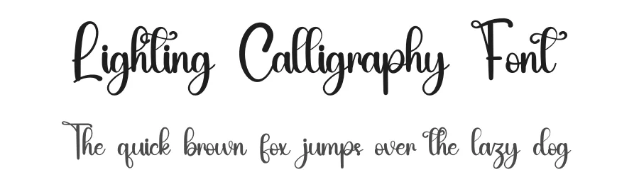 Lighting Calligraphy Font by inermediaSTUDIO — Script Handwritten Font