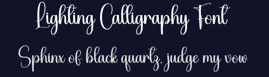 Lighting Calligraphy Font by creativeletter — Script Handwritten Font — thumbnail 2