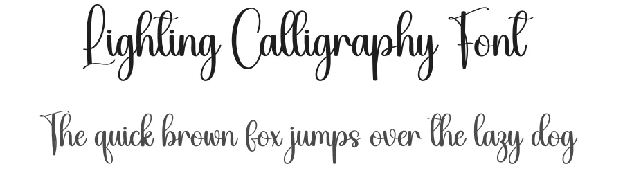 Lighting Calligraphy Font by creativeletter — Script Handwritten Font
