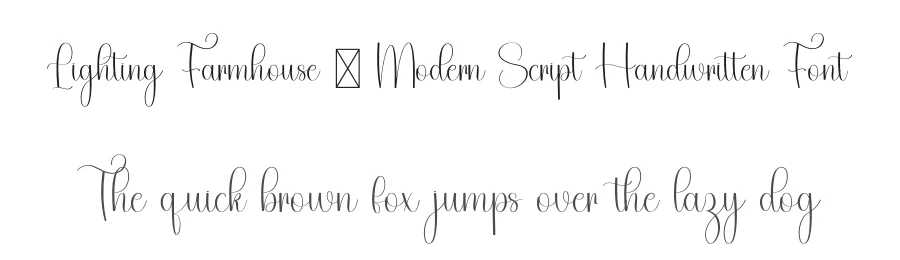 Lighting Farmhouse – Modern Script Handwritten Font by freshtypeink — Script Handwritten Font