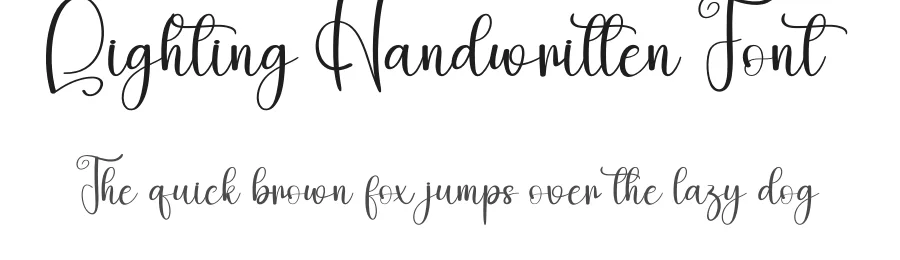 Lighting Handwritten Font by creativeletter — Script Handwritten Font