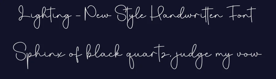 Lighting – New Style Handwritten Font by creativeletter — Script Handwritten Font — thumbnail 2