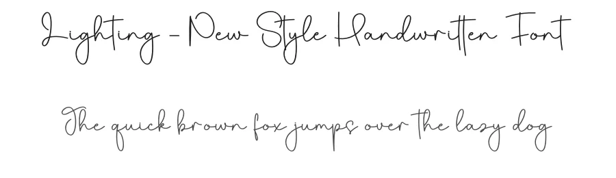 Lighting – New Style Handwritten Font by creativeletter — Script Handwritten Font