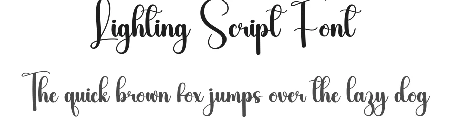 Lighting Script Font by creativeletter — Script Handwritten Font