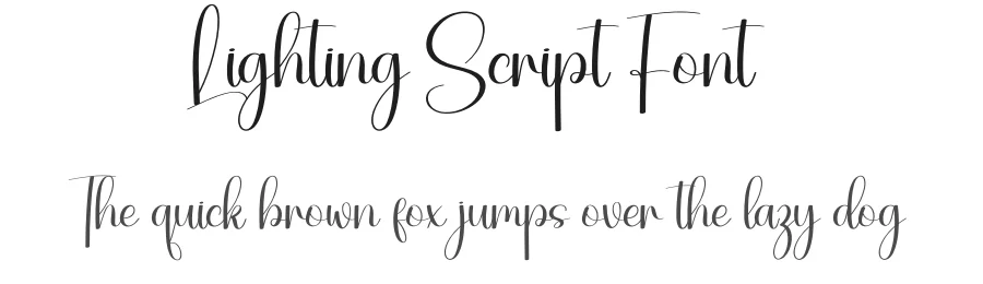 Lighting Script Font by creativeletter — Script Handwritten Font