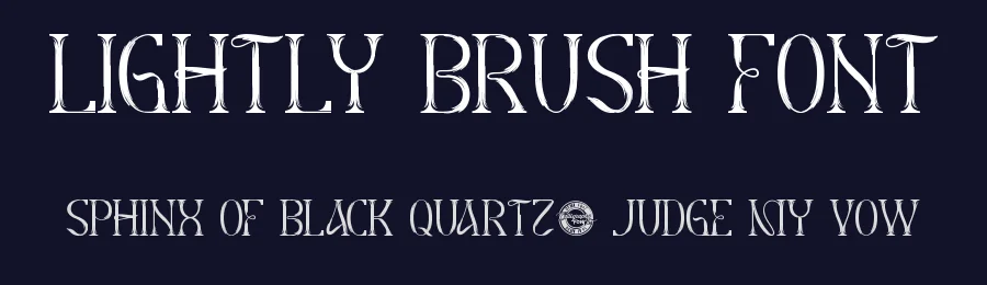 Lightly Brush Font by CalligraphyFonts.net — Display Font — thumbnail 2